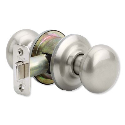 Yale Cambridge Passage Door Knob Set, Satin Nickel